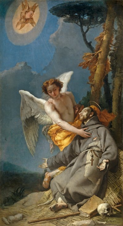 Estigmatización de San Francisco de Asís tekijältä Giovanni Battista Tiepolo